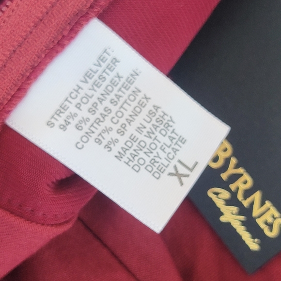 Pinup Couture Laura Byrnes Red Velvet Gilda Pencil Dress - Picture 11 of 15